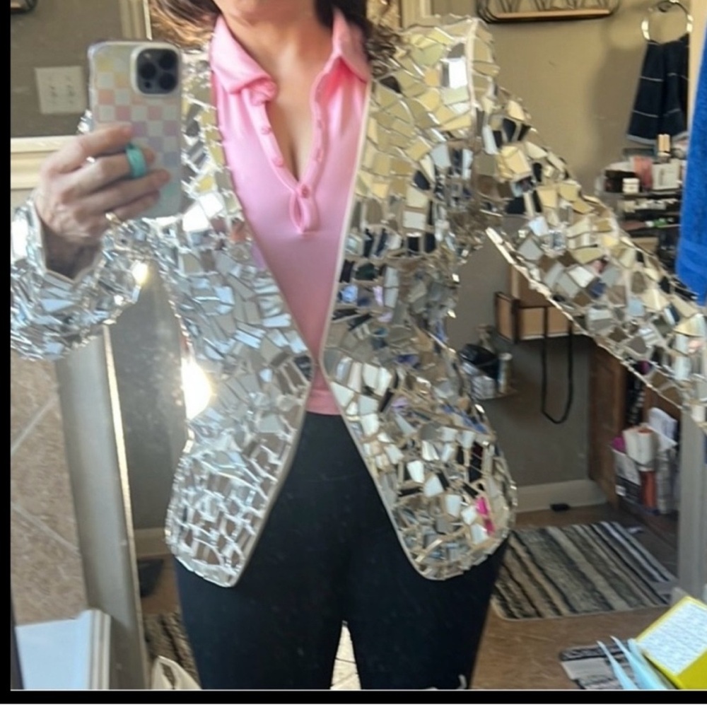 Silver Mirror Mosaic Women's Jacket